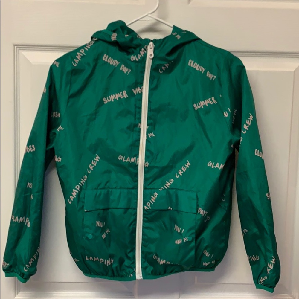 Zara girls light jacket zip up hoodie size 10